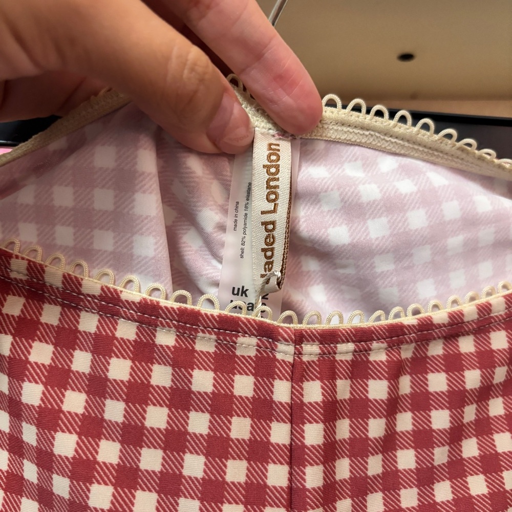 NWT Jaded London Freda Gingham Swim Capri Trousers Size 8 - Picture 4 of 8
